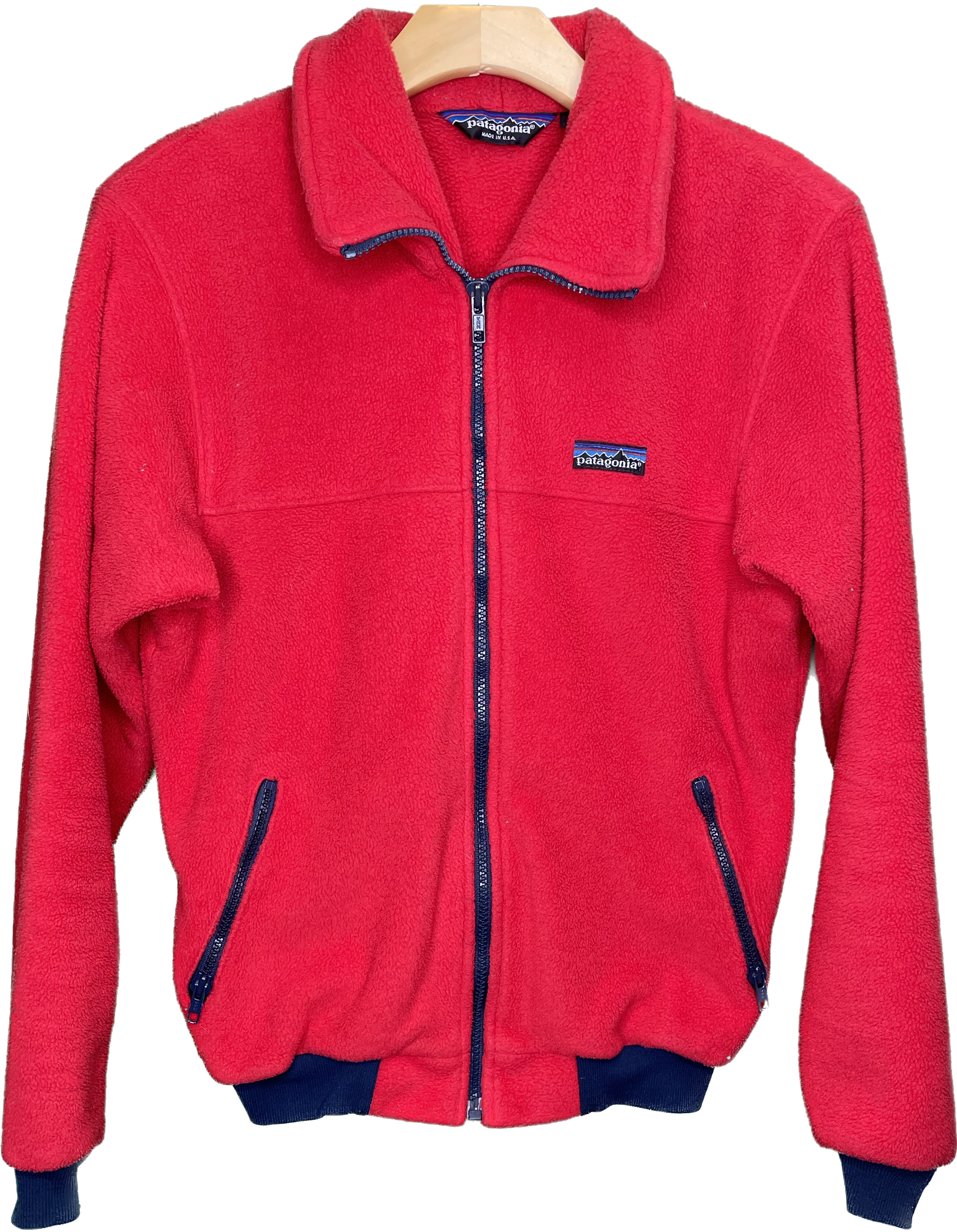 Vintage S/M Patagonia Red Zip Up Fleece Jacket – Village Vintage