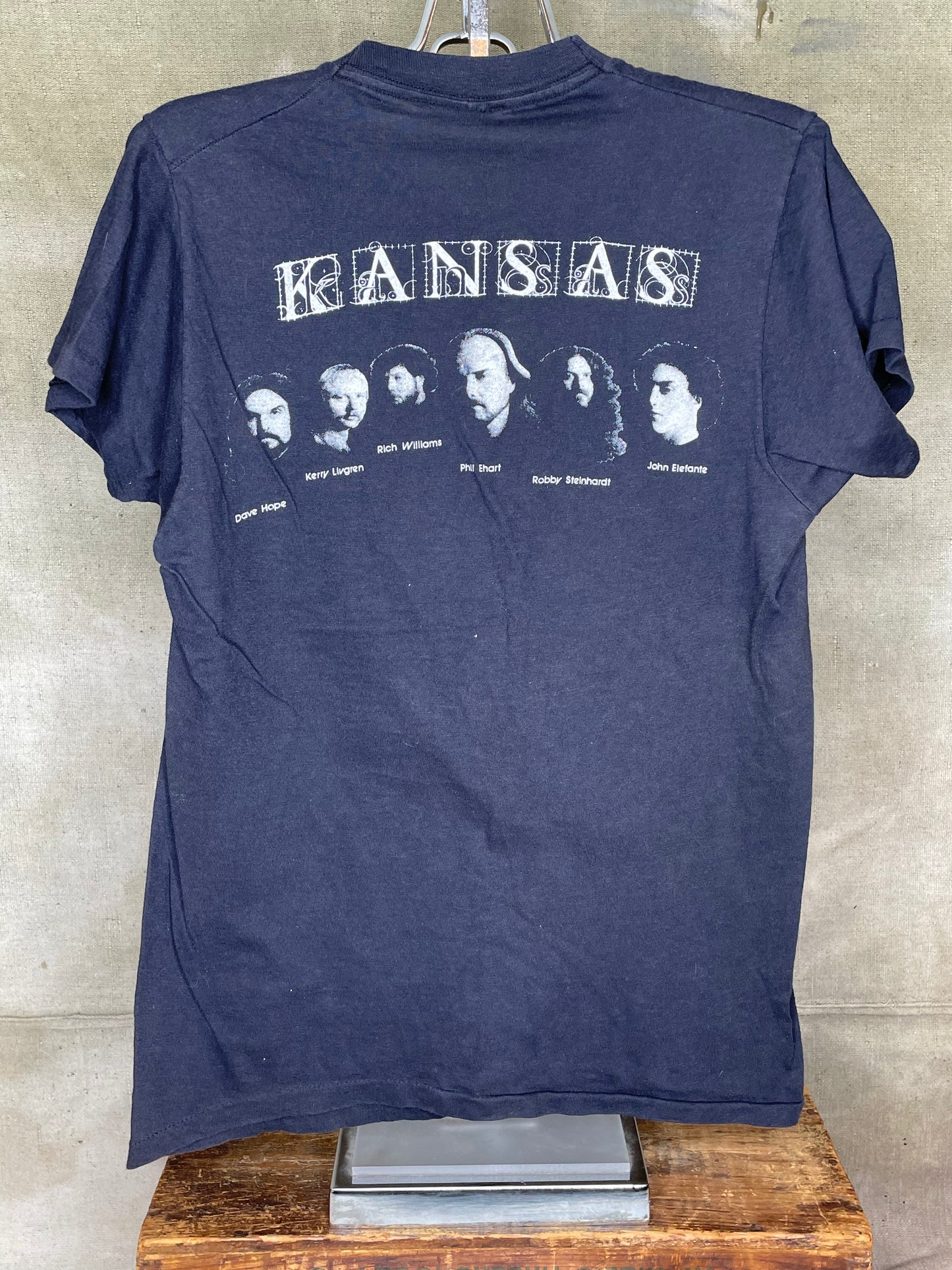 Vintage 80s Kansas Band Concert Shirt Sz S Single Stitch