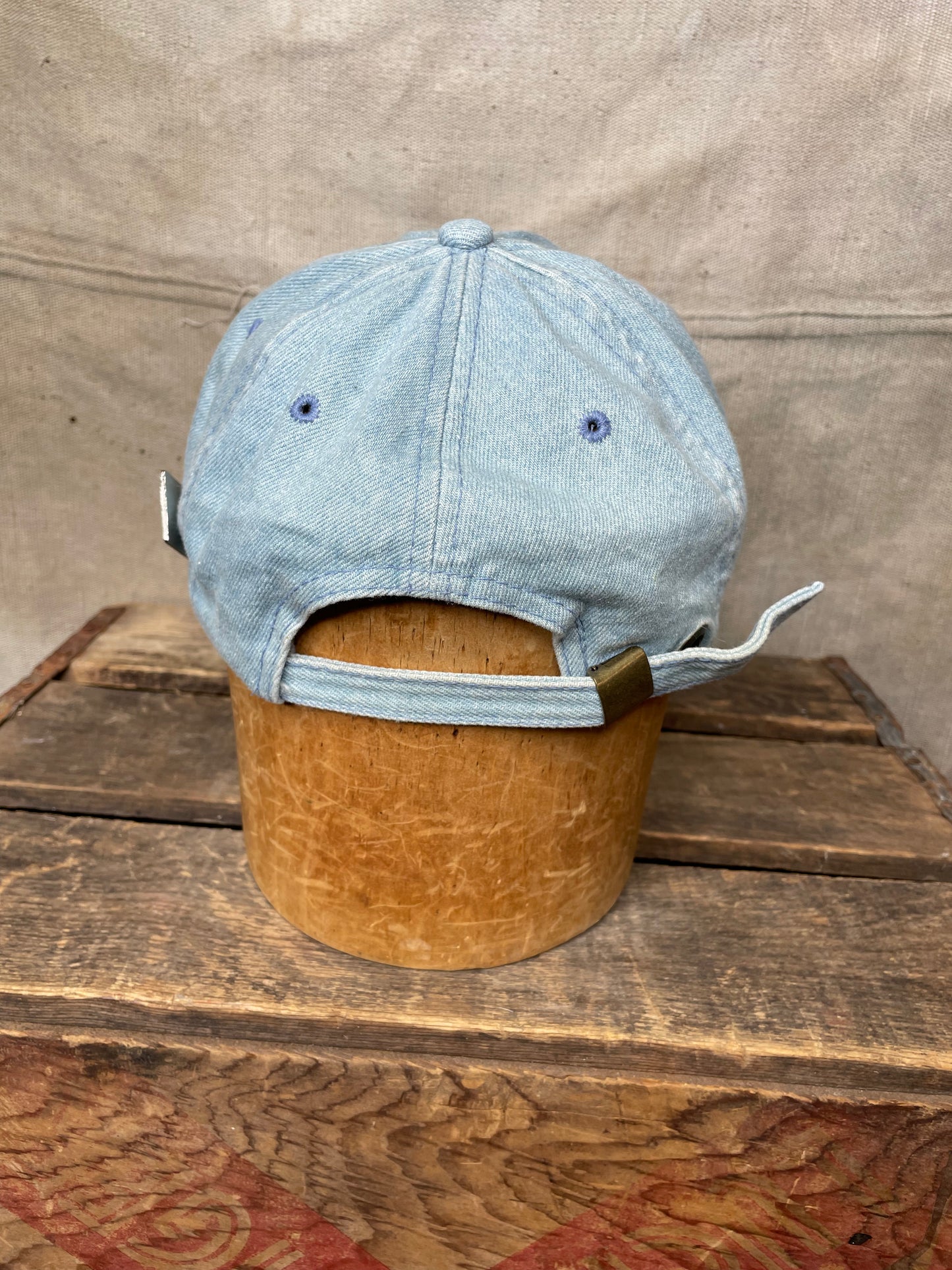 Vintage NHRA Winston Drag Racing Denim Dad Hat Adjustable W/ Pins 90s Y2K