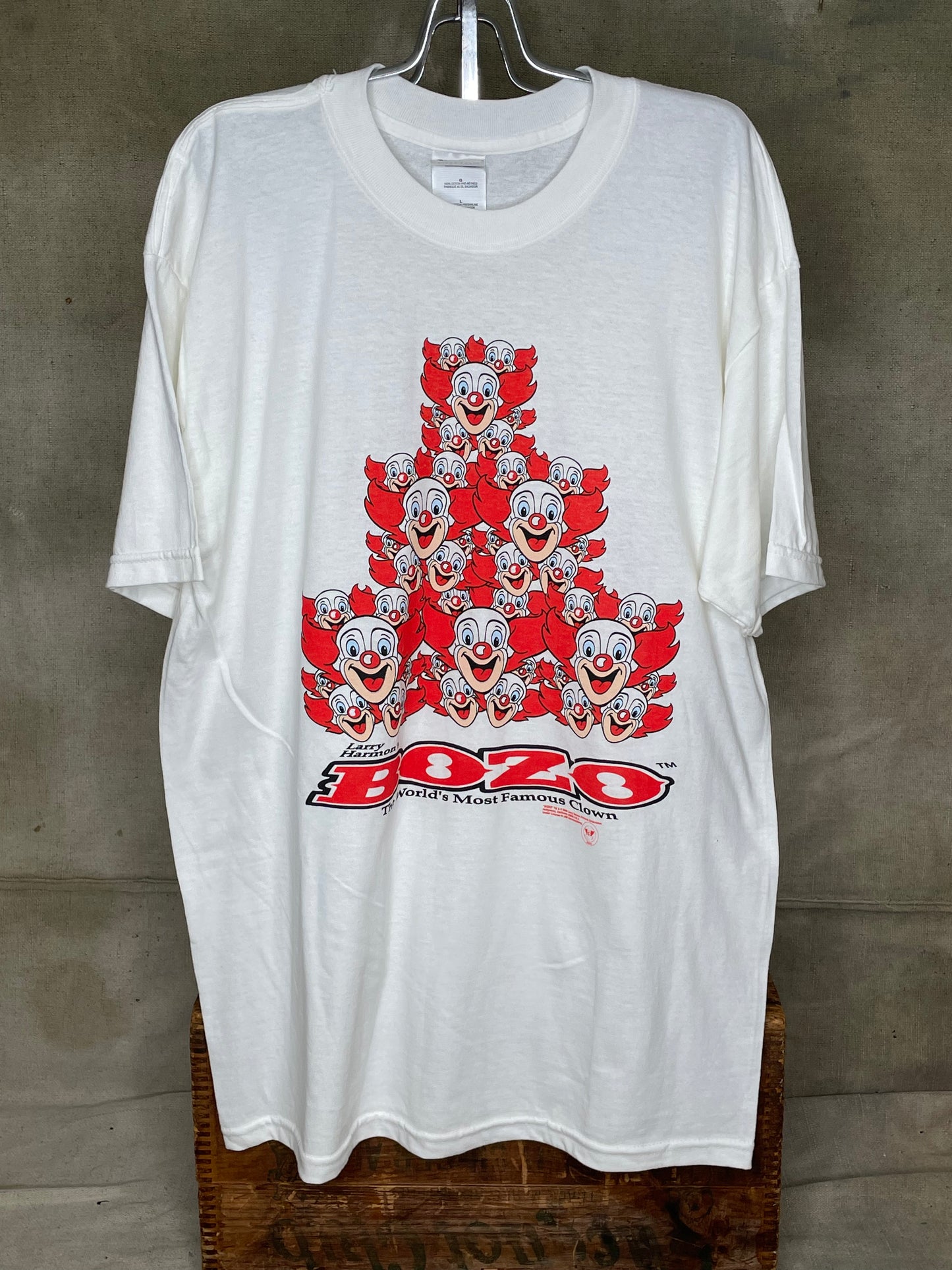 Vintage Y2K Bozo The Clown Shirt L