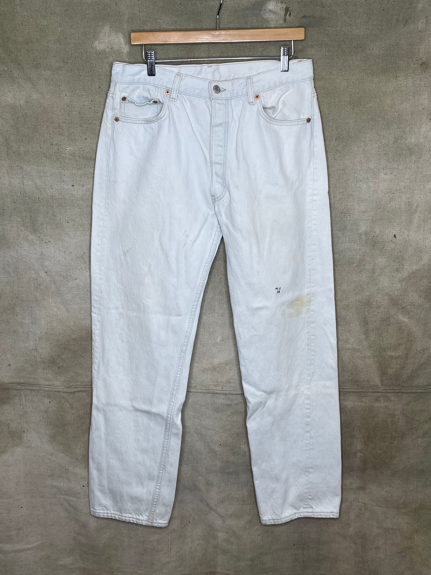 Vintage W34" x 32" 501 Light Wash Denim Levis Jeans