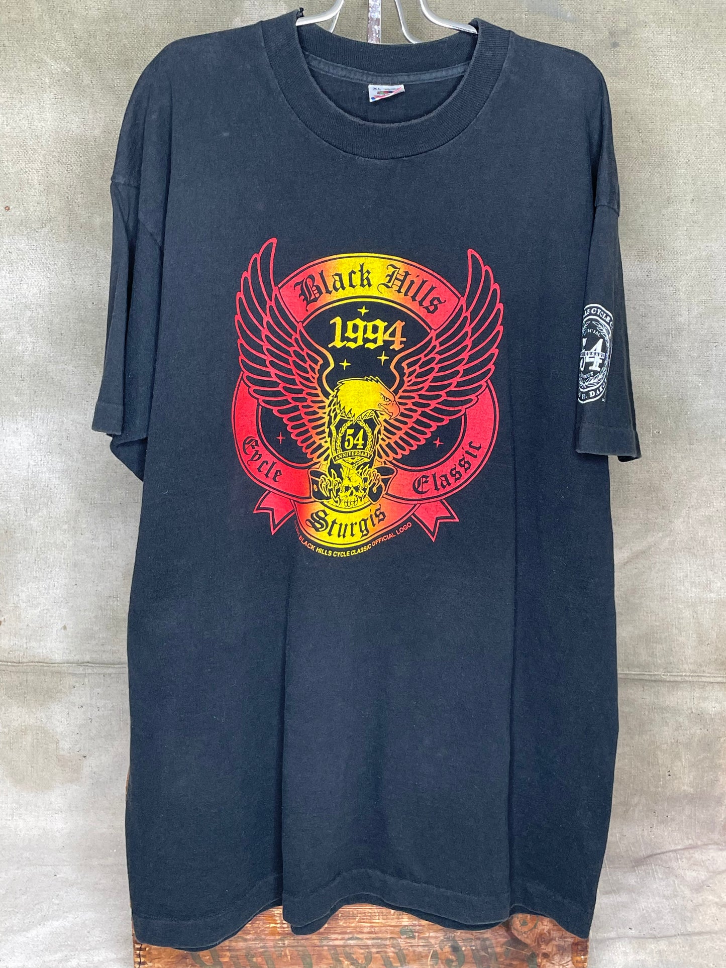 Vintage Sturgis Motorcycle Rally Black Hills Single Stitch Shirt XL