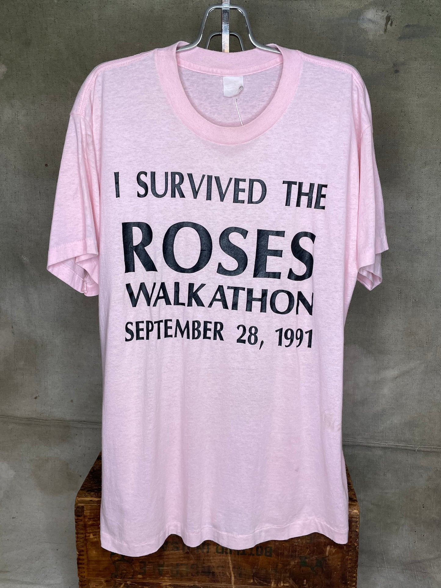 Vintage L I Survived Roses Walkathon 90s Thin Shirt