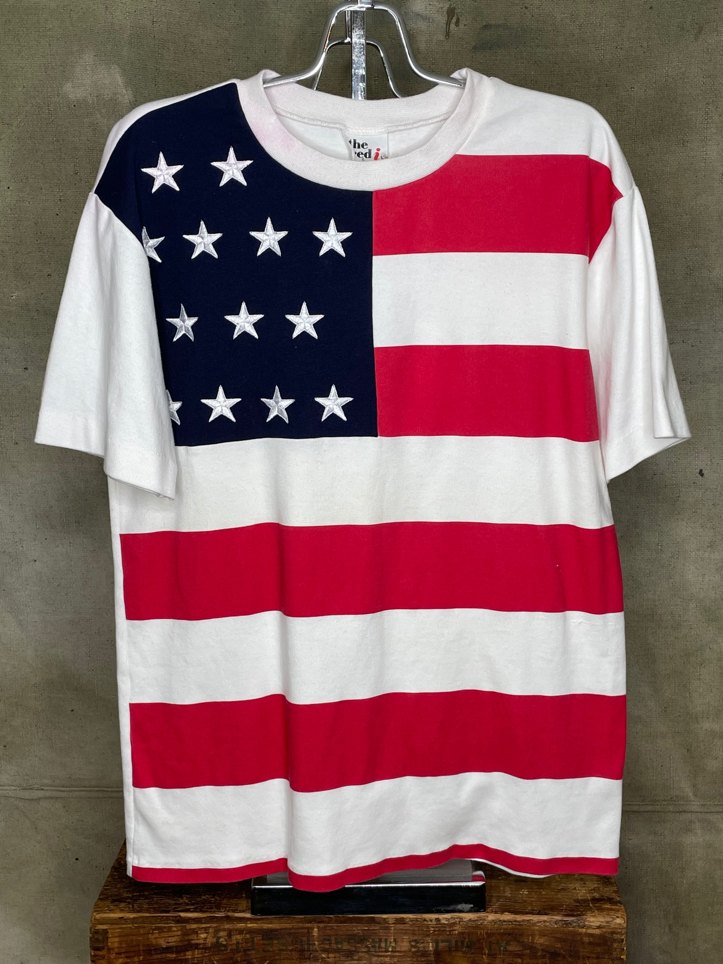 Vintage M American Flag Single Stitch Shirt