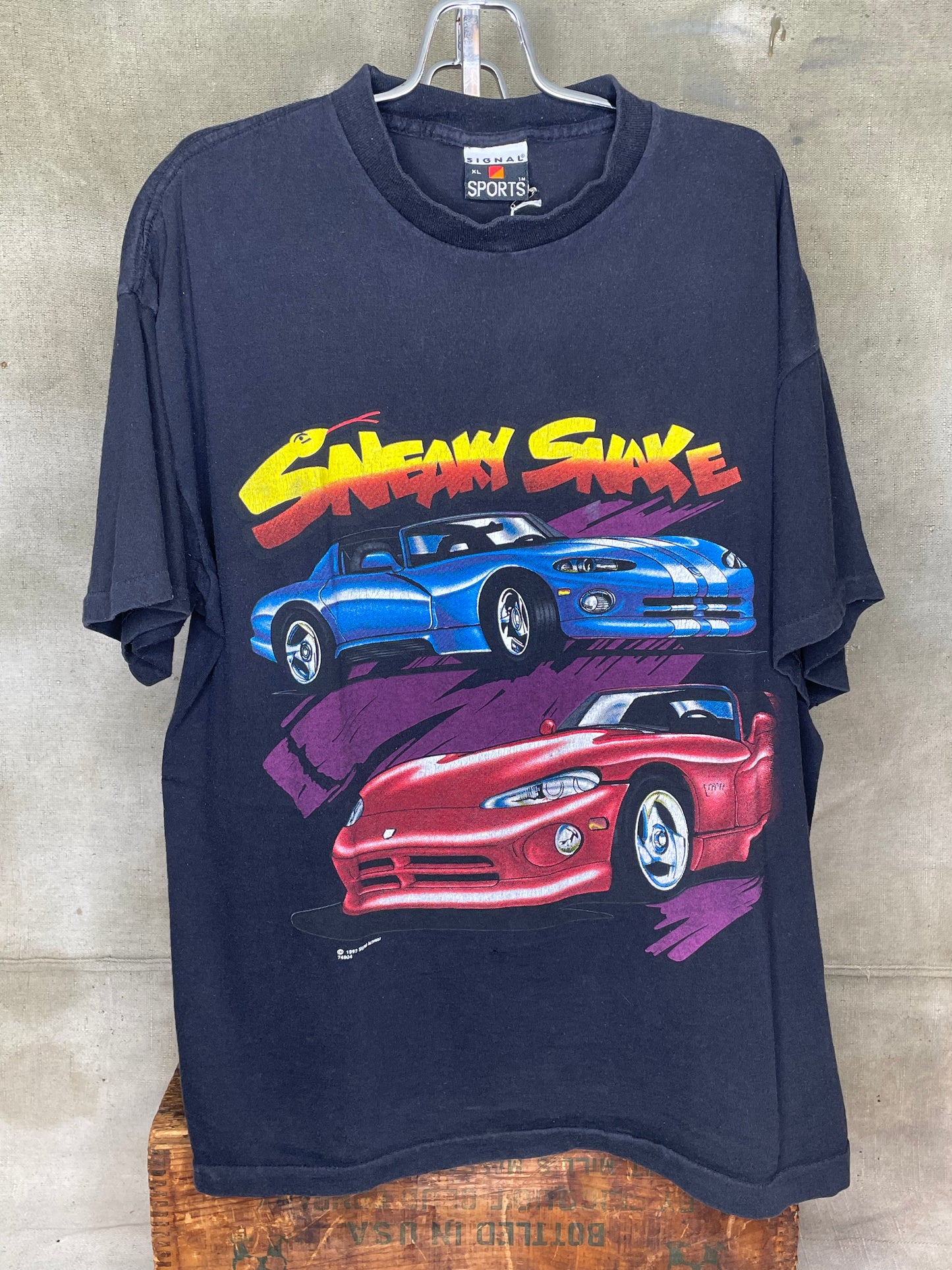 Vintage L/XL Viper Dodge Sneaky Snake Single Stitch Shirt