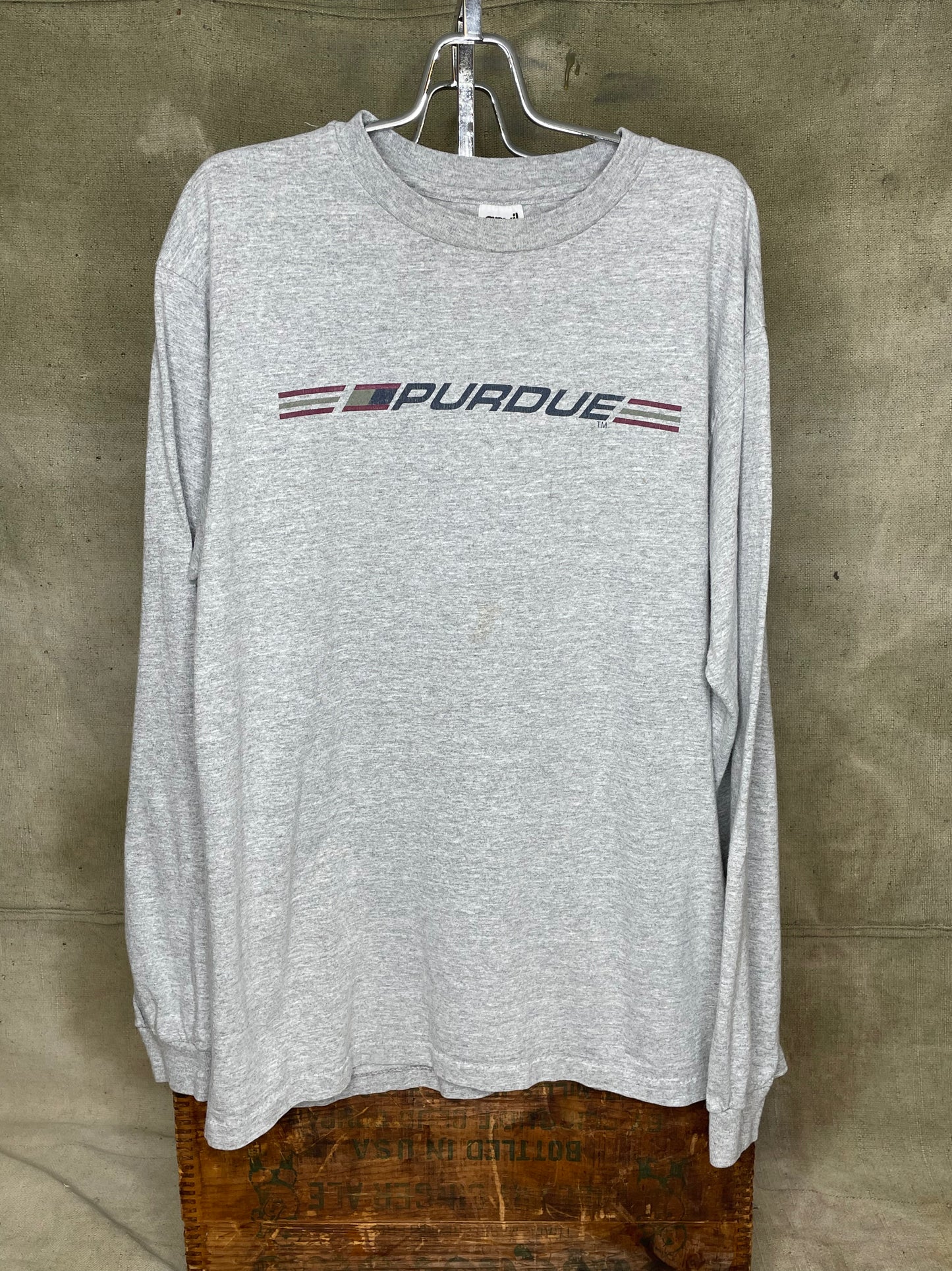Vintage M/L Purdue College Long Sleeve Shirt