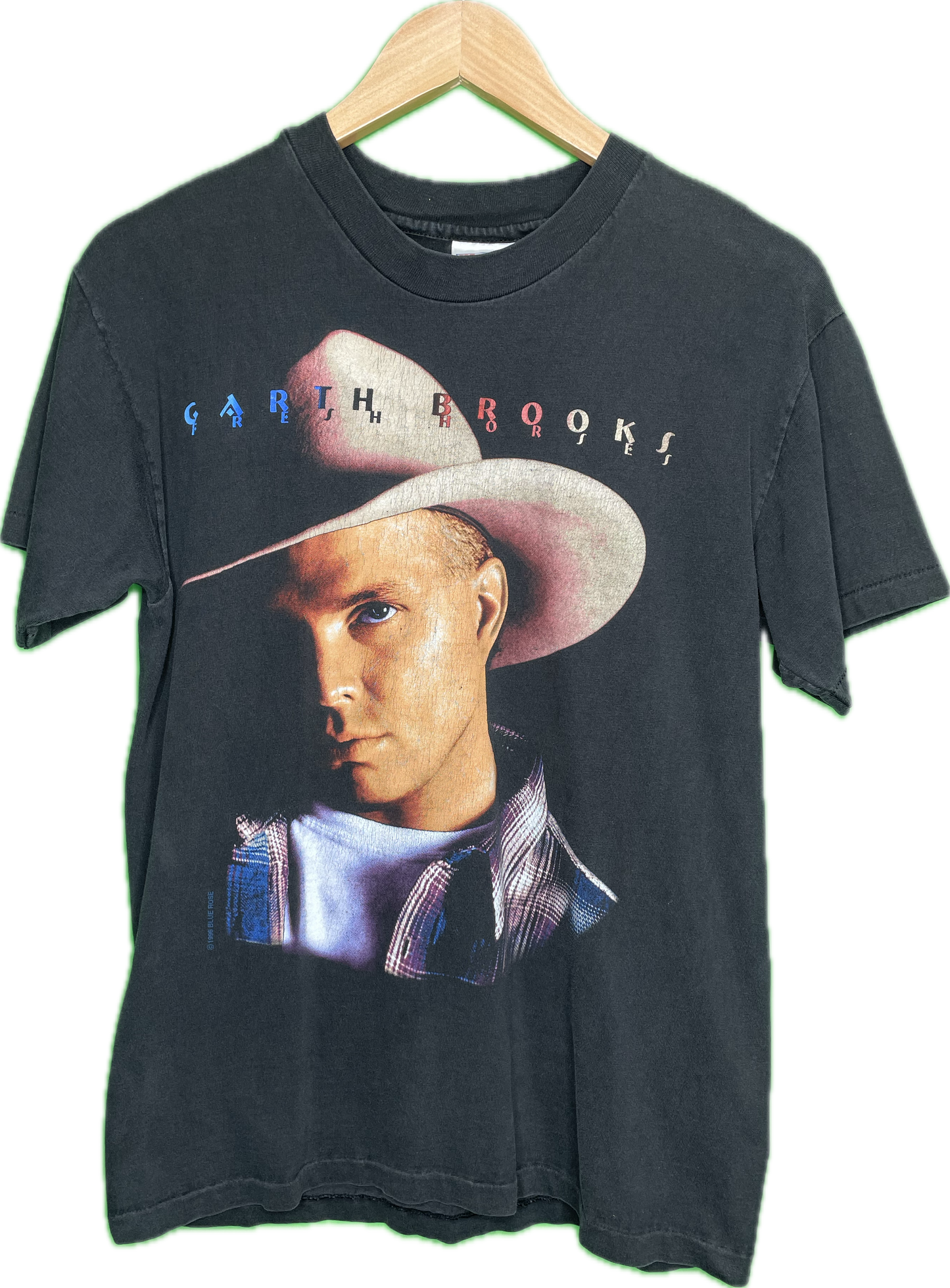 90s Garth Brooks Country Music Band Concert Tour T-Shirt Vintage Sz Small/Medium