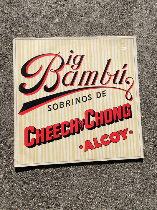 LP G+ VG Cheech and Chong Big Bambu 1972 LP with ROLLING PAPER Ode Records