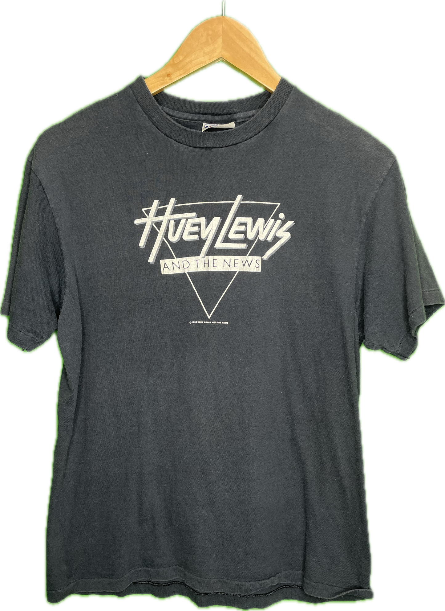 80s Huey Lewis and The News Band Concert Tour T-Shirt Vintage Sz Medium