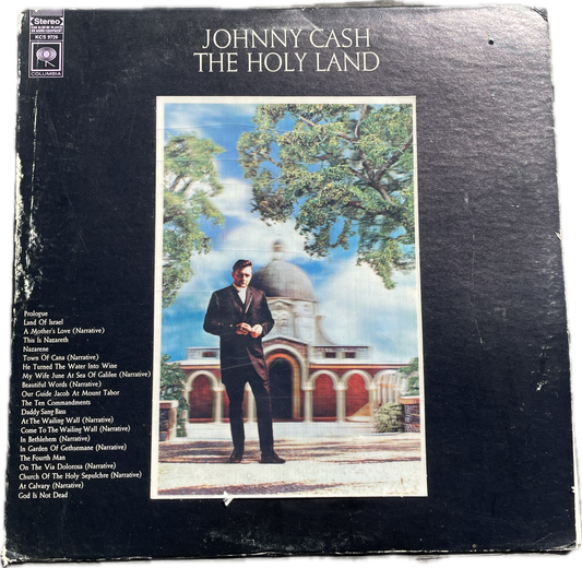 G VG Johnny Cash LP 1969 The Holy Land  - 3D Cover Columbia KCS 9726