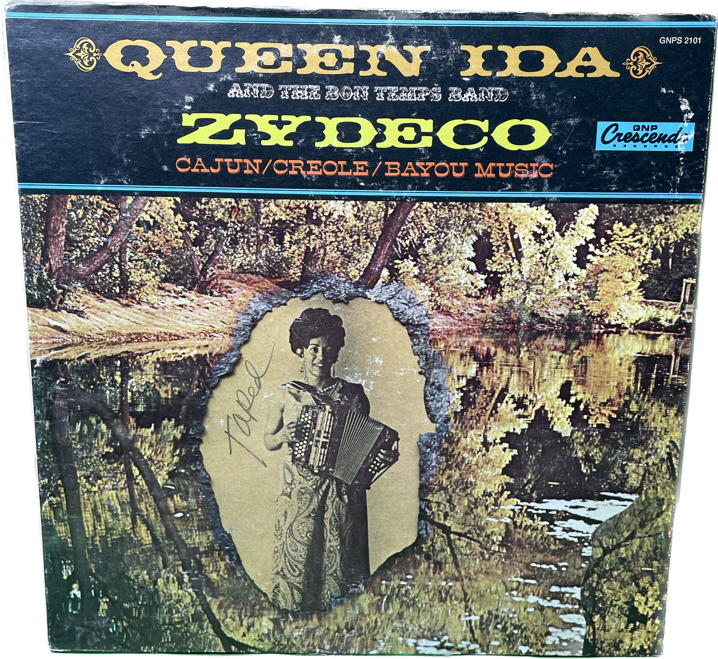 G G LP Queen Ida Zydeco and the Bon Temps Band Vintage Vinyl Record Album