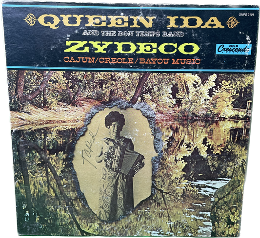 G G LP Queen Ida Zydeco and the Bon Temps Band Vintage Vinyl Record Album