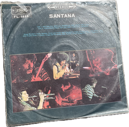 G+ VG SANTANA 1st LP / VG+ TAIWAN IMPORT SHRINK WRAP FIRST RECORD FL-1835 VG+ VINYL