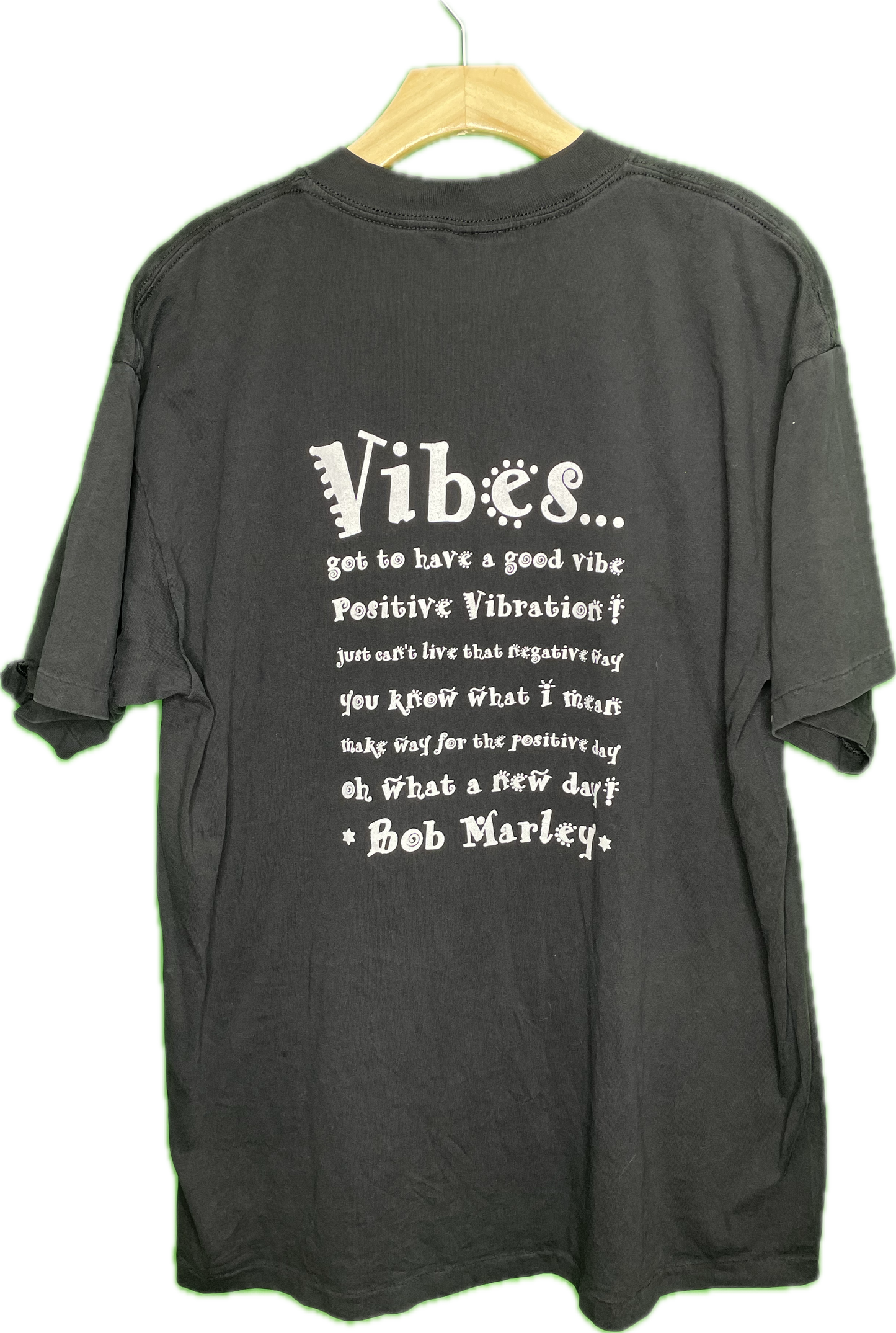 90s Bob Marley Reggae Music Band Concert Tour T-Shirt Vintage Sz Large/XLarge
