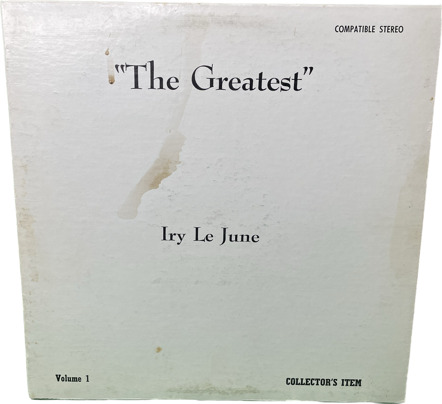 G- VG Lp Vinyl Iry Le June – The Greatest (Volume 1) 1969