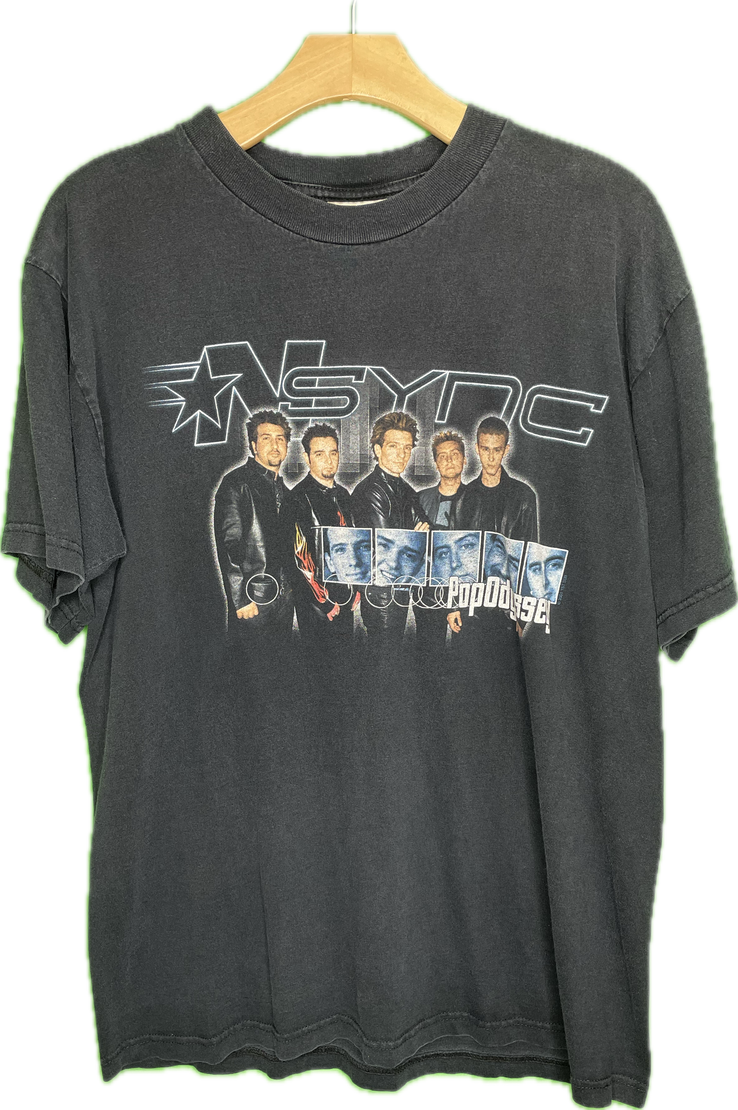 90s Y2K NSYNC Pop Odyssey Music Band Concert Tour T-Shirt Vintage Sz Medium/Large