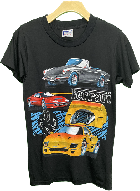 XS/S 80s NOS Ferrari Sports Car Single Stitch T-Shirt
