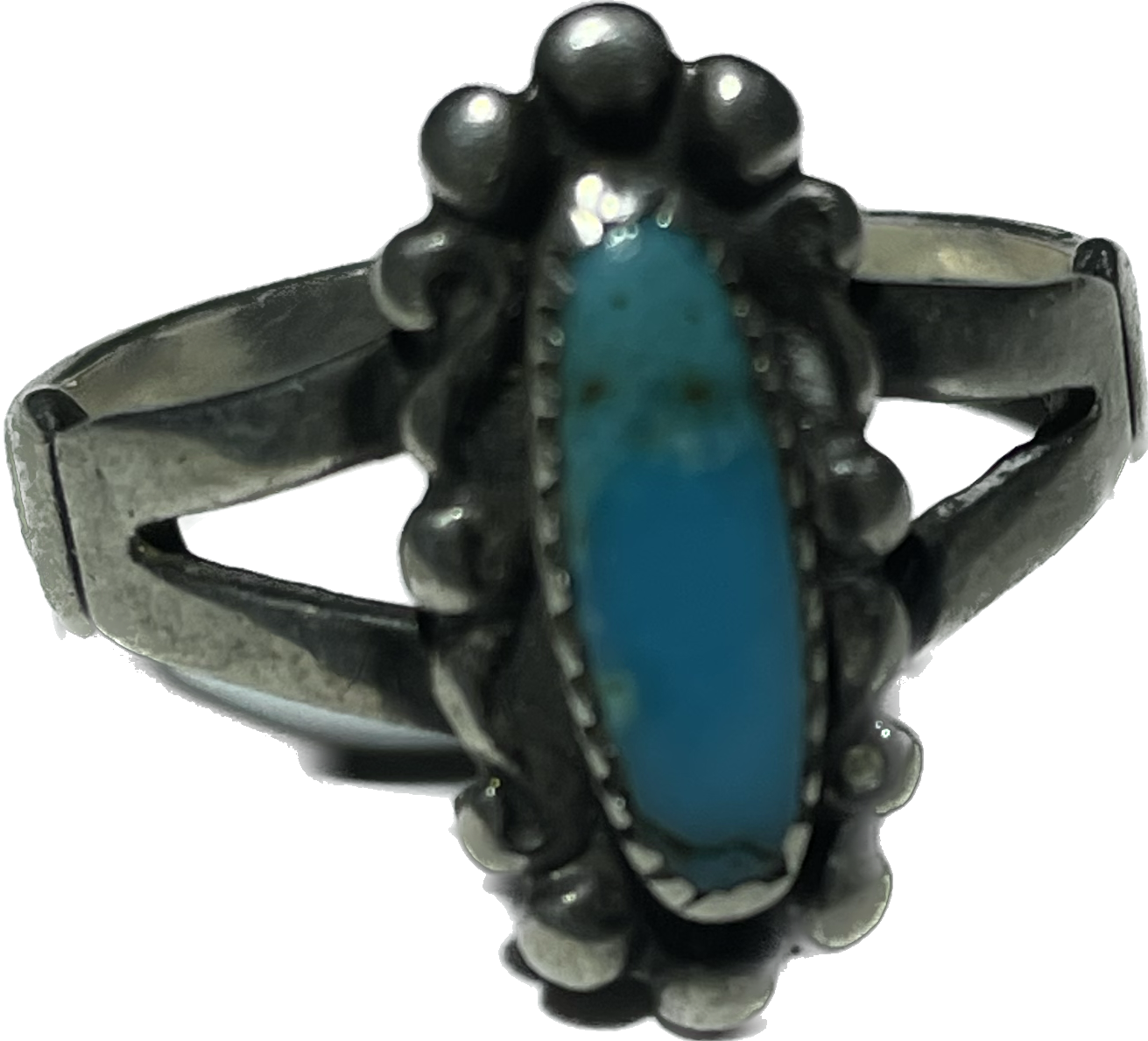 Sz 7 Turquoise Sterling Silver Ring