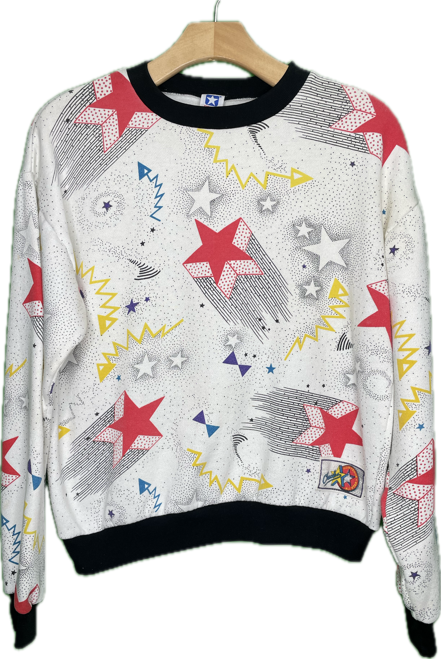 90s Converse Allstars Chucks AOP Sweatshirt Crewneck Vintage Sz Large