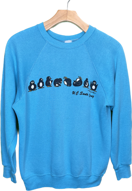 Vintage M UCSC College University Santa Cruz Penguins Sweatshirt