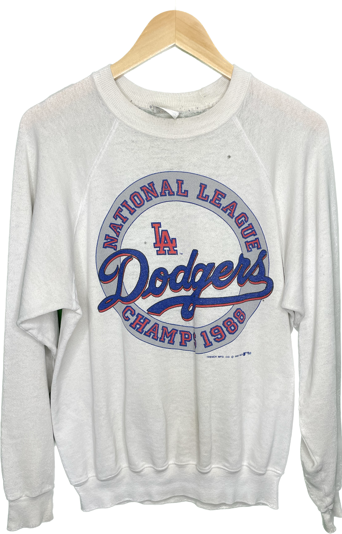 Vintage L/XL Los Angeles Dodgers Champs 88 80s Distressed Thin Sweatshirt Crewneck