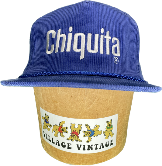 Vintage Chiquita Corduroy Adjustable Trucker Hat