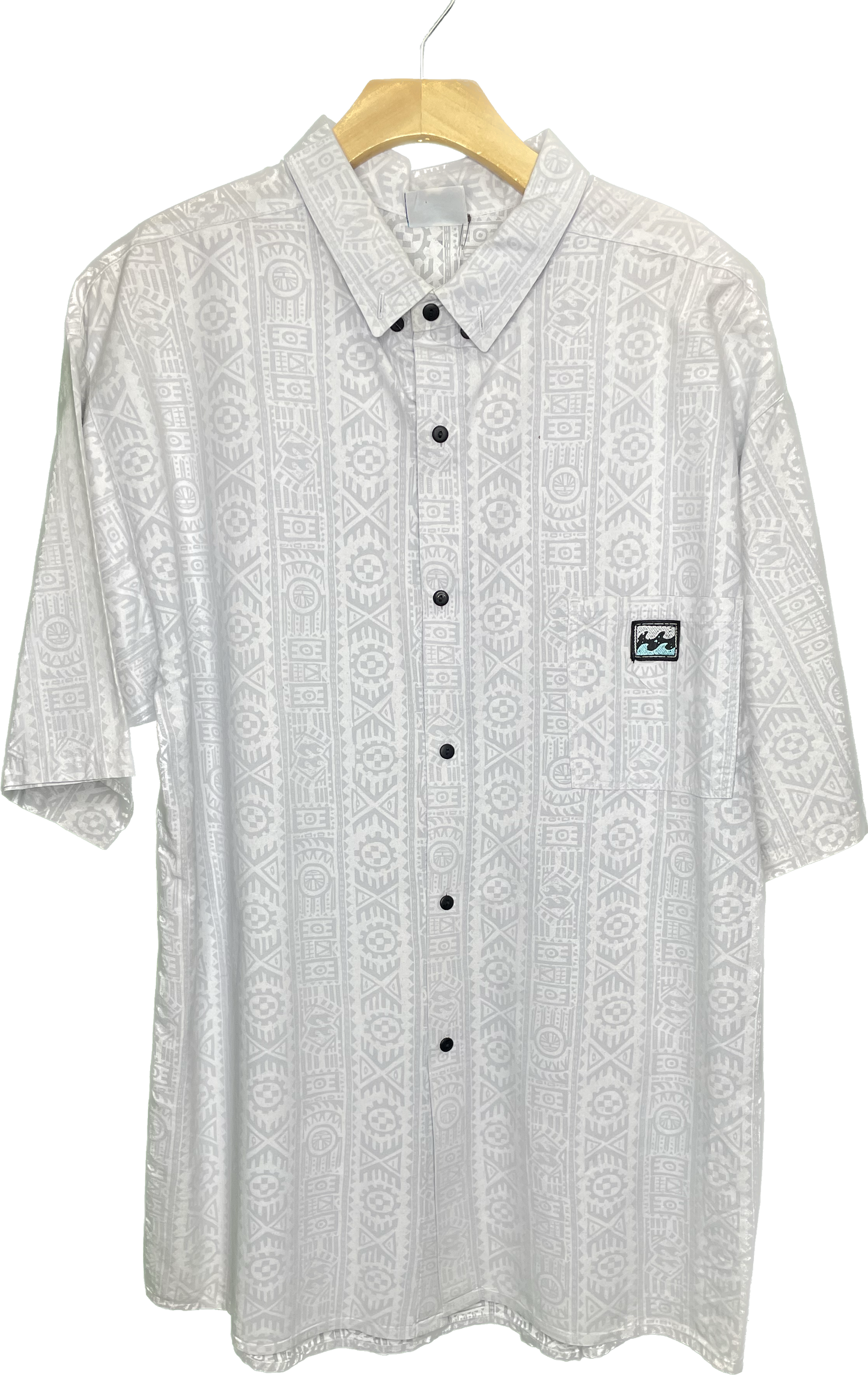 L/XL Men's Billabong 90s Button Up All Over Print Shirt