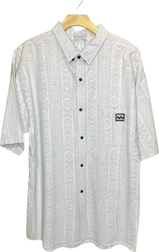 L/XL Men's Billabong 90s Button Up All Over Print Shirt