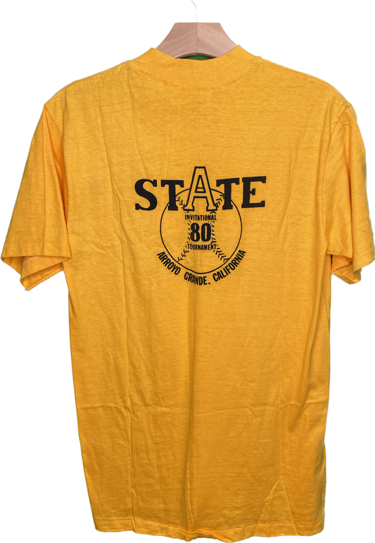Vintage XS/S 80s Babe Ruth Baseball Arroyo Grande State Tournament T-Shirt