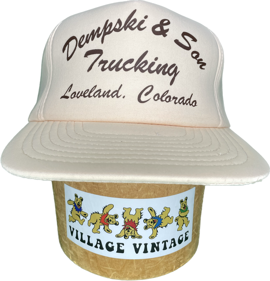 Vintage Dempski & Son Trucking Foam SnapBack Trucker Hat