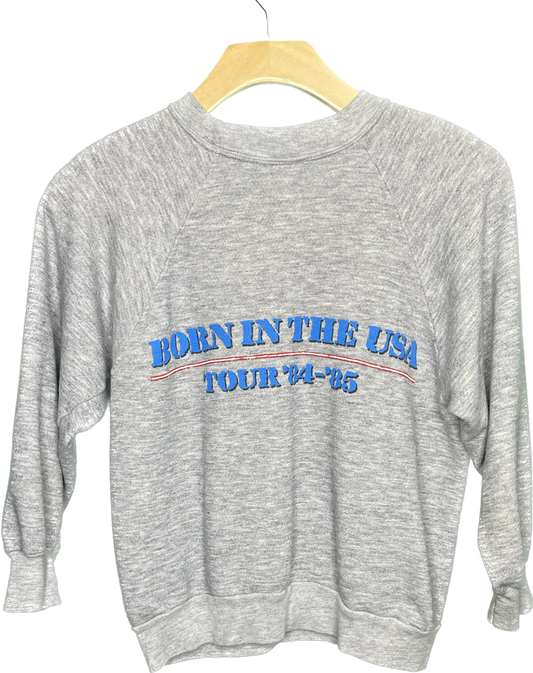 Vintage XS/S Bruce Springsteen Born In The USA Tour Band Concert 80s Sweatshirt Crewneck