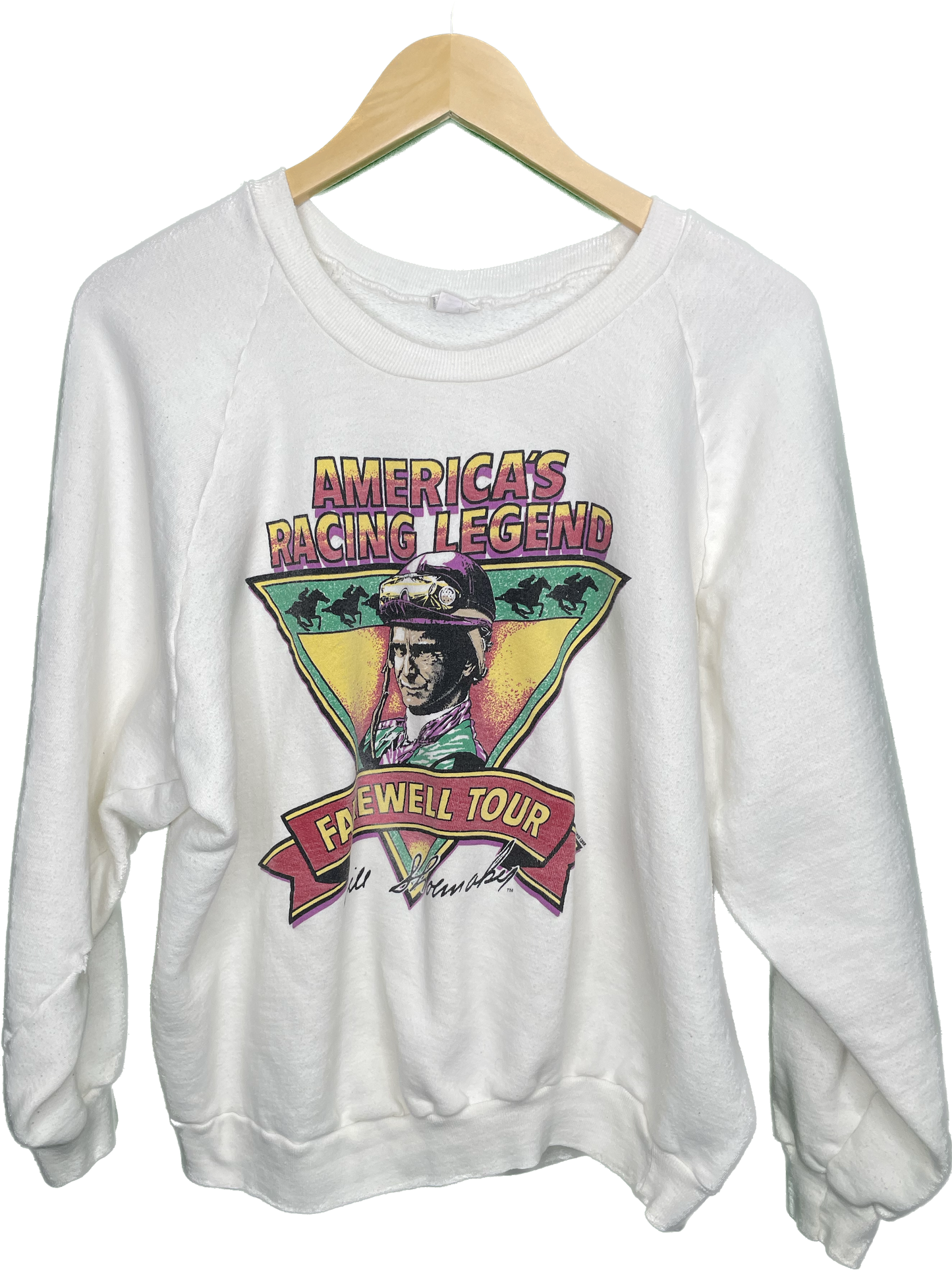Vintage XL 80s Americas Legend Horse Racing Sweatshirt