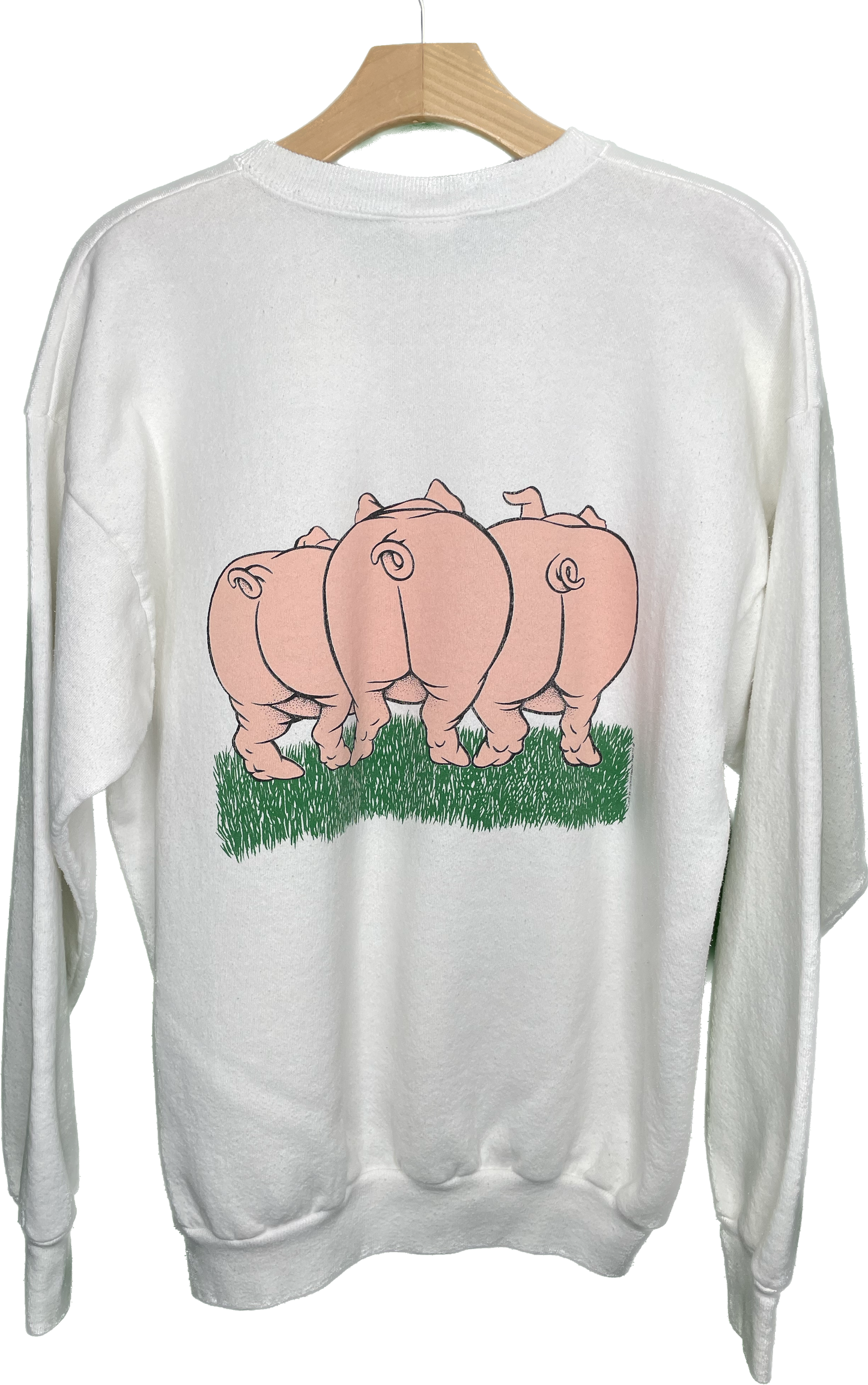 Vintage L/XL Three Little Pigs Front Butts Sweatshirt