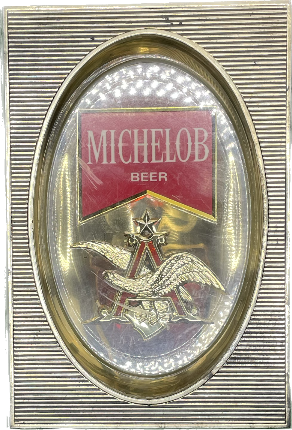 Vintage 80s Michelob Beer Wall Hanging Sconce Light