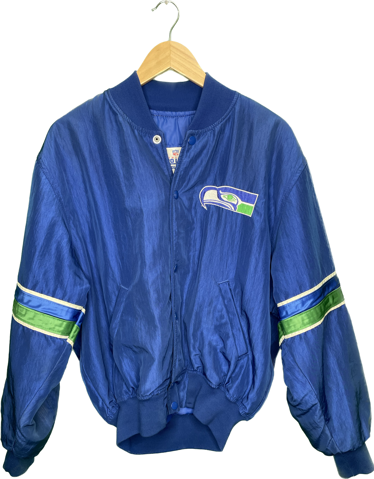 Vintage XL Seattle Seahawks NFL Football Starter Button Up Jacket
