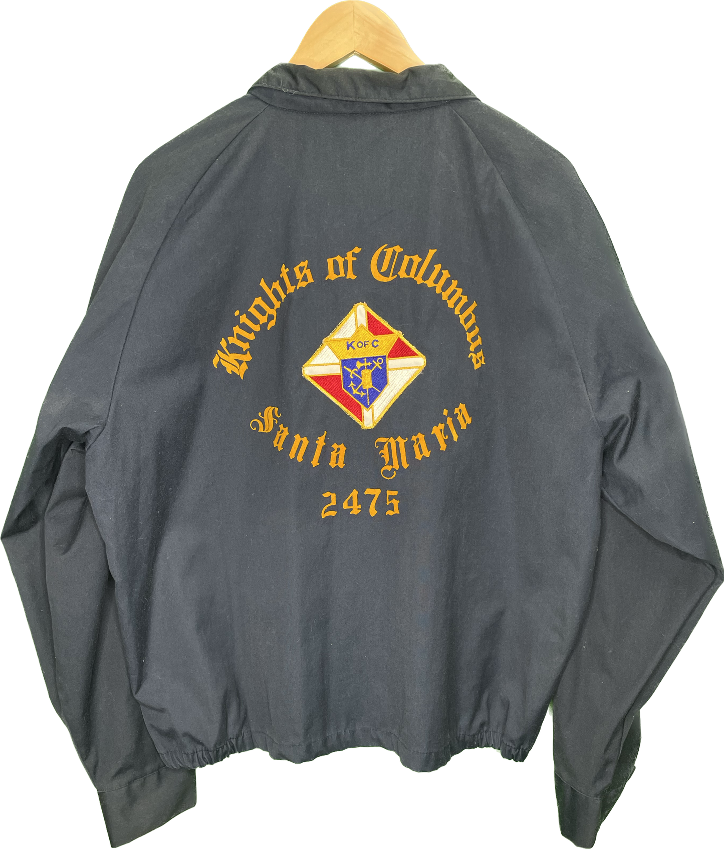 Vintage XL Santa Maria Knights Of Columbus Club Jacket