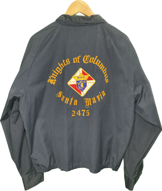 Vintage XL Santa Maria Knights Of Columbus Club Jacket