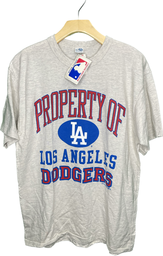 Vintage M/L NOS 80s Los Angeles Dodgers Property Of NWT T-Shirt
