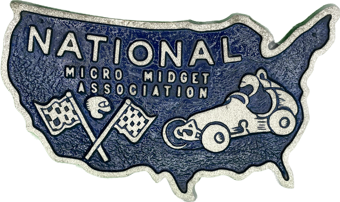 Vintage National Micro Midget Racing Association Plaque