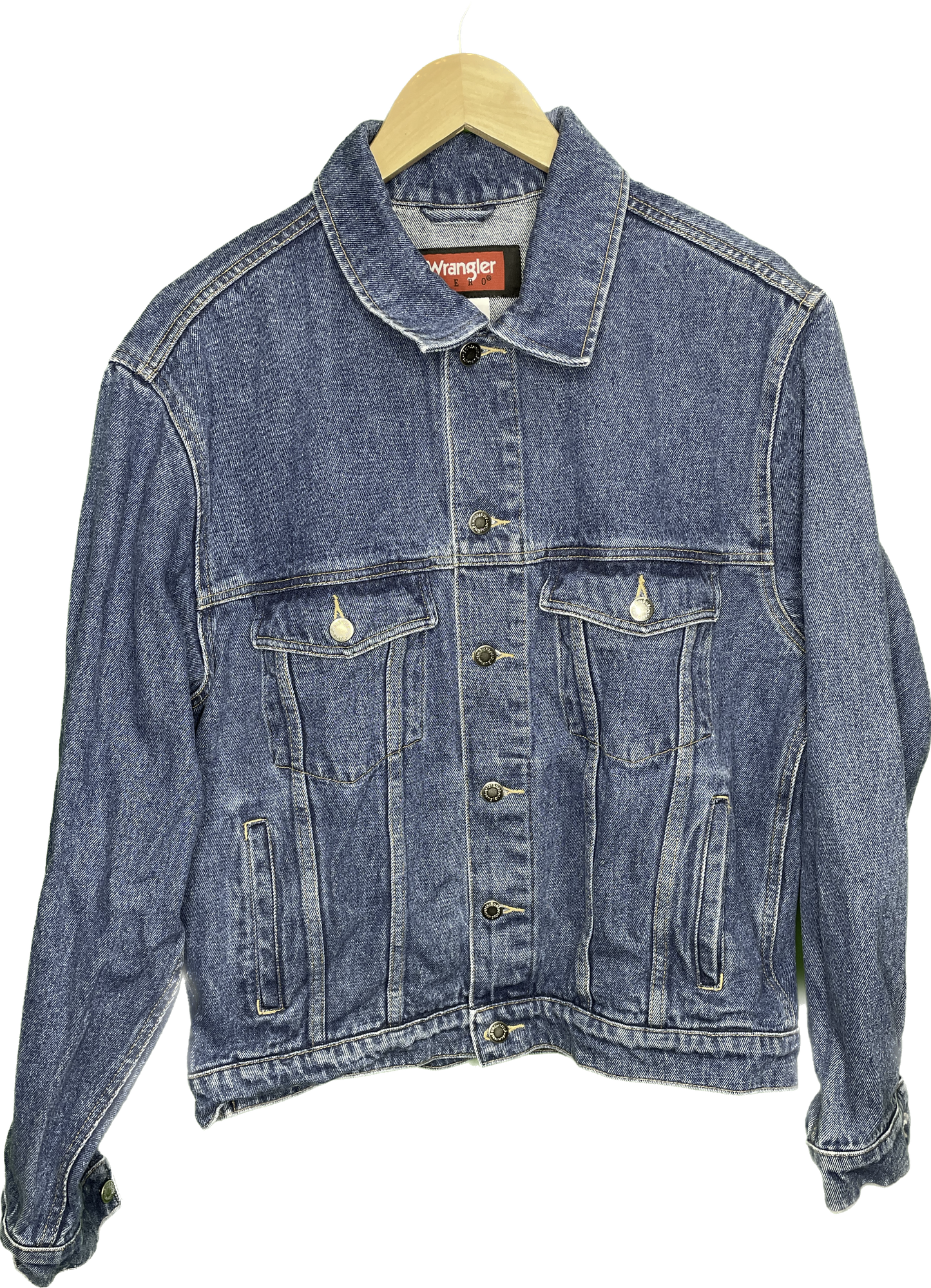 Vintage L/XL Wrangler Denim Dark Wash Jean Jacket