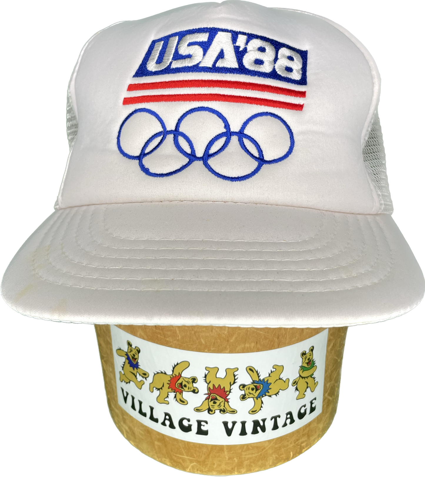 Vintage 1988 USA Olympic Snapback Trucker Hat