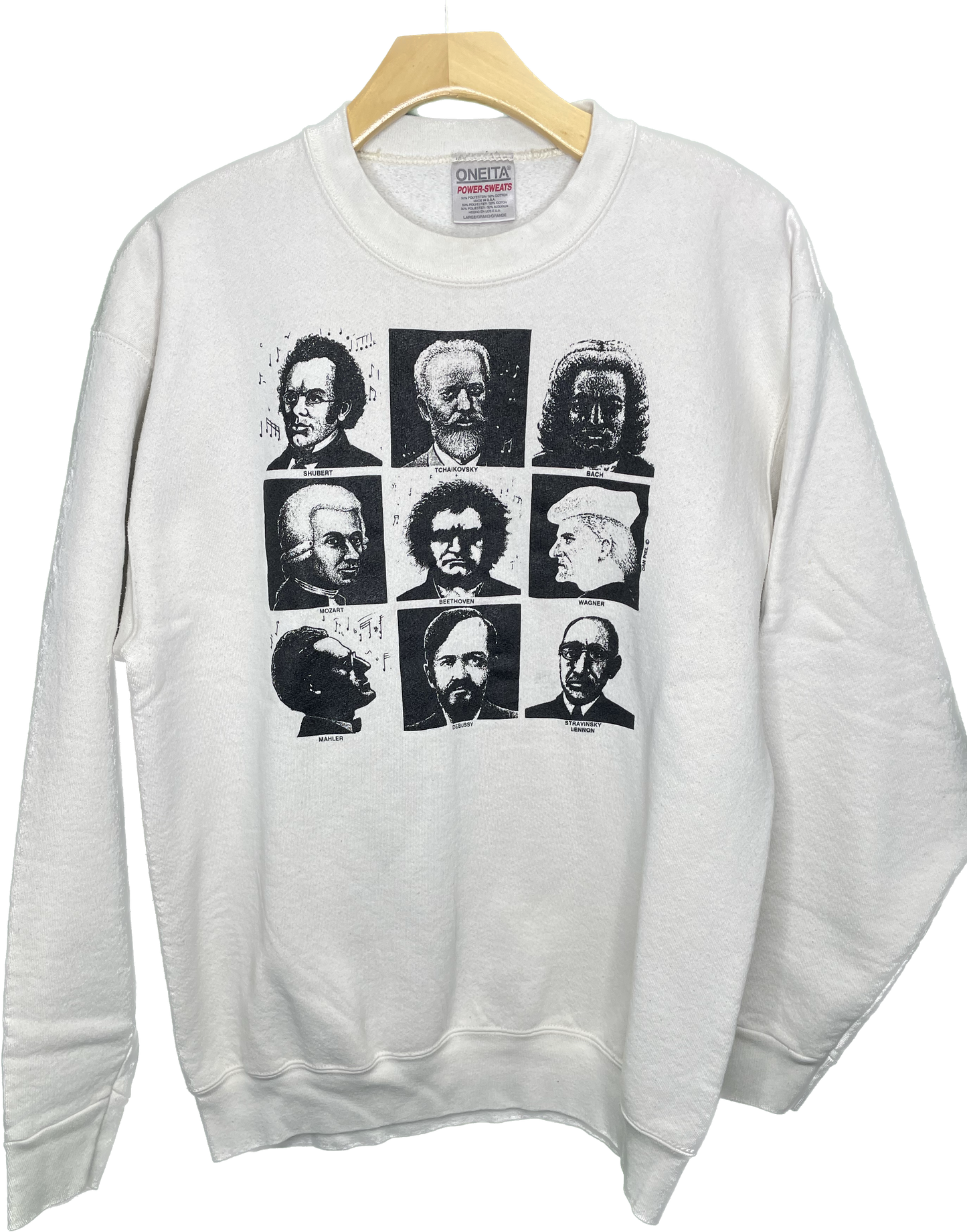 Vintage L Classical Music Composer Beethoven Bach Mozart Sweatshirt