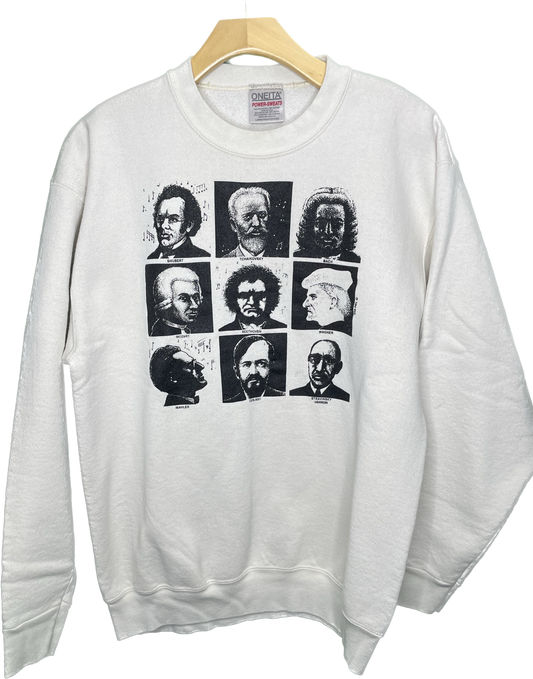 Vintage L Classical Music Composer Beethoven Bach Mozart Sweatshirt