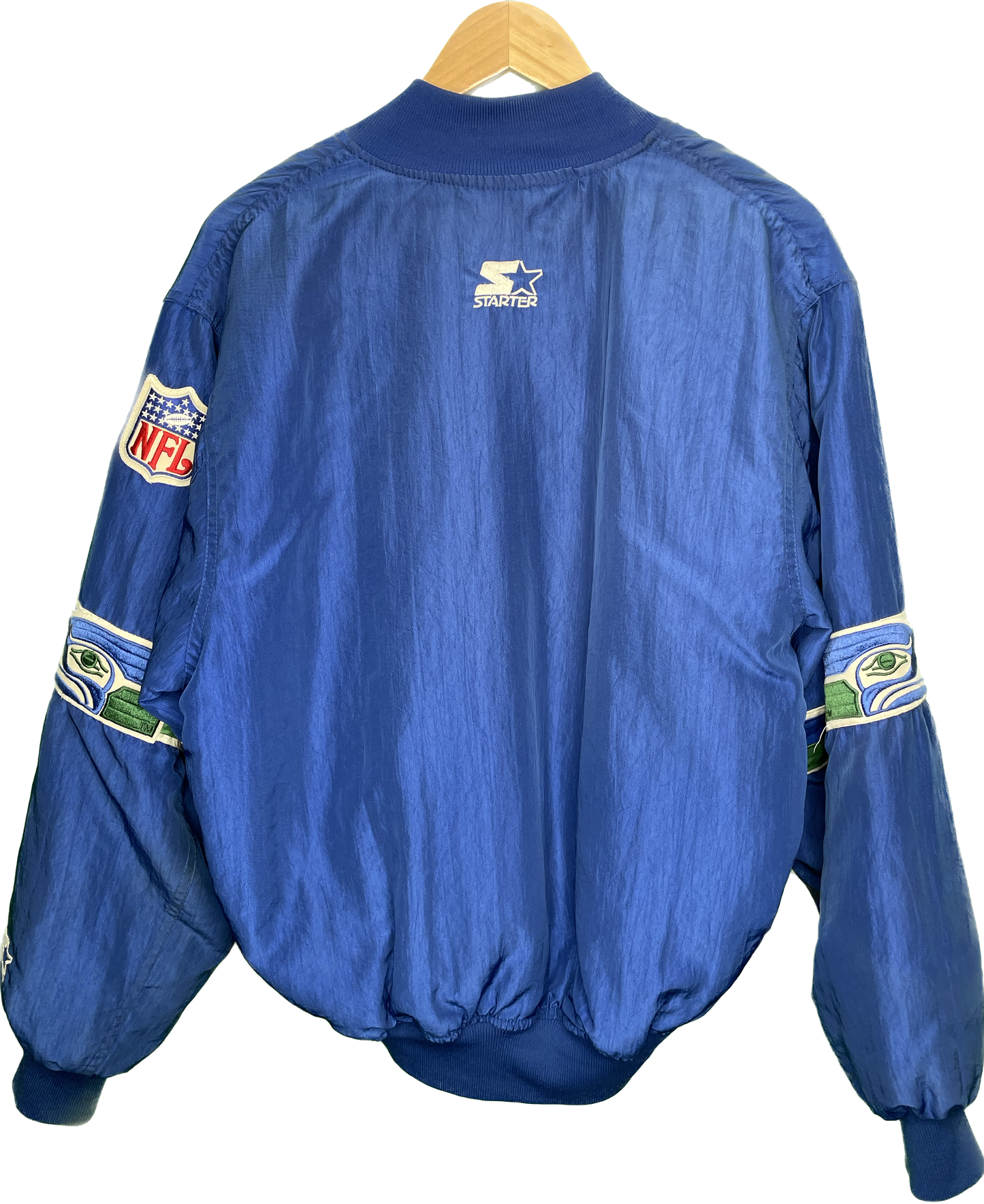 Vintage XL Seattle Seahawks NFL Football Starter Button Up Jacket