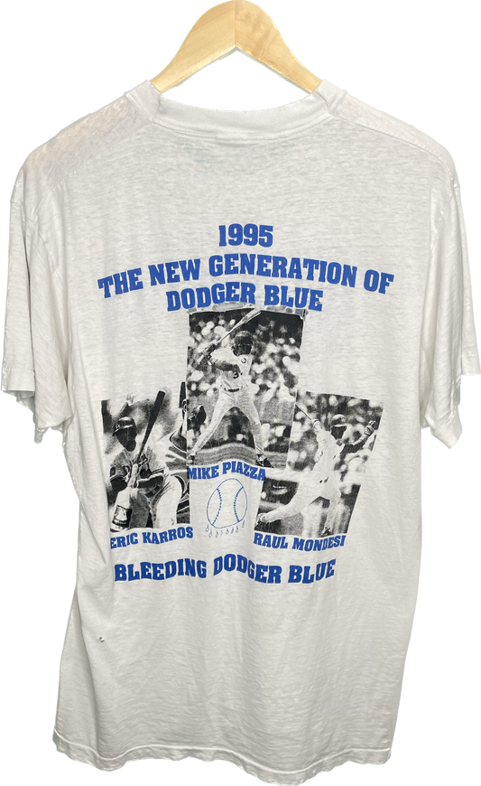 Vintage M/L Los Angeles Dodgers 90s Distressed Baseball T-Shirt