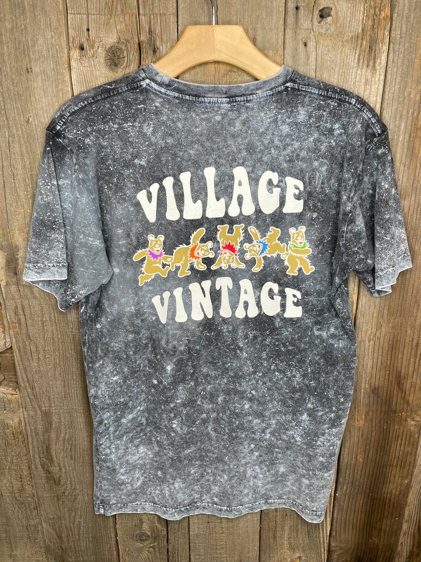 Village Vintage Logo Tee - Acid Wash