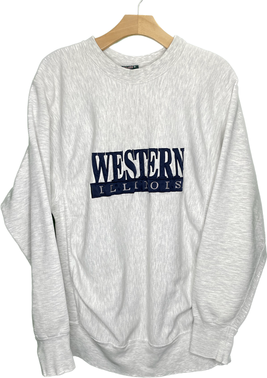 Vintage M/L Western Illinois College Crewneck Sweatshirt