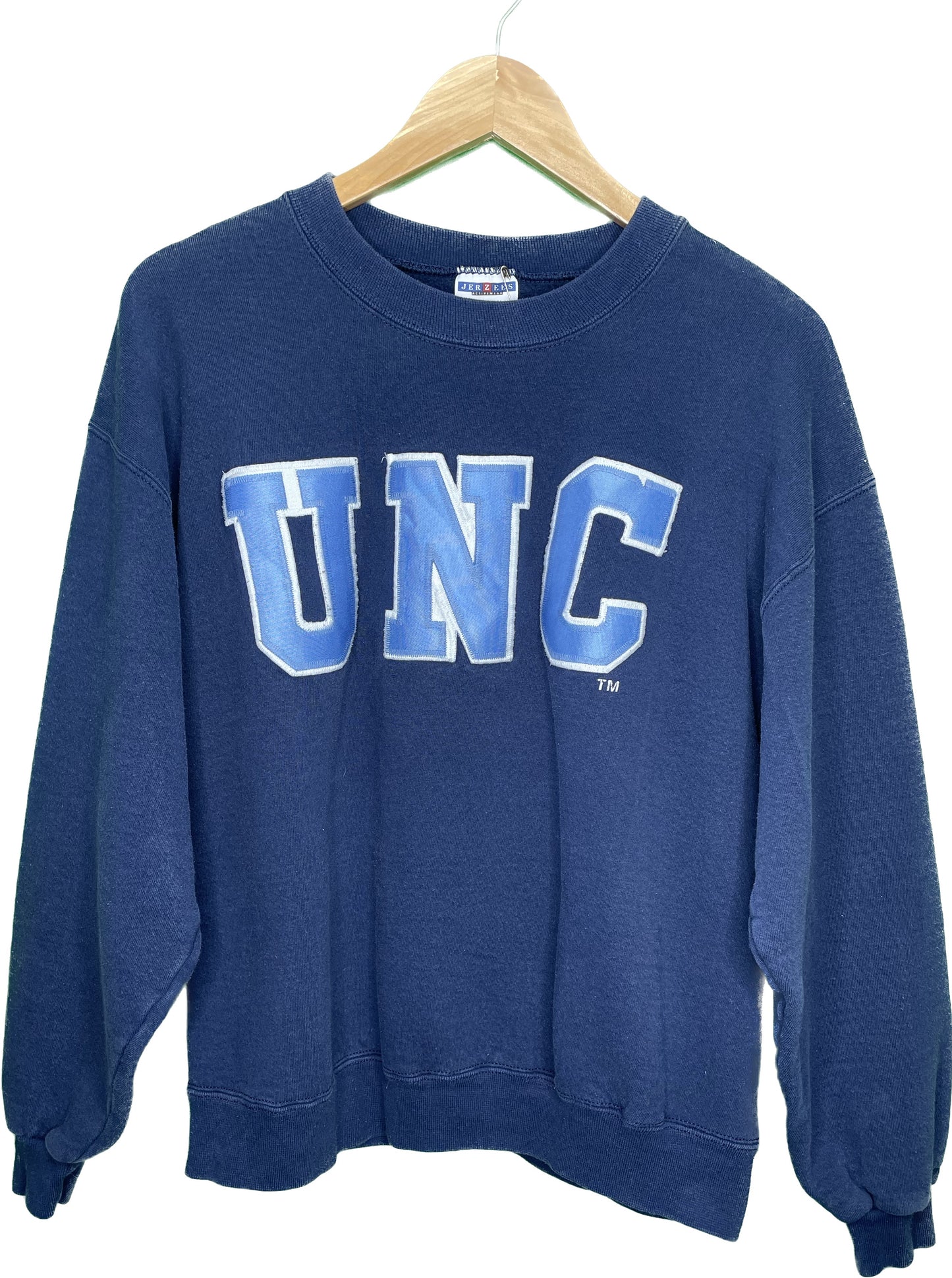 Vintage L/XL UNC Embroidered University of North Carolina College Sweatshirt