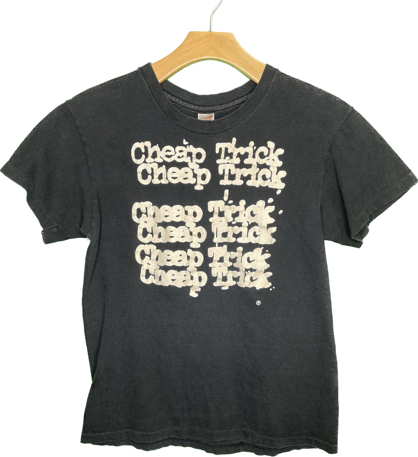 Vintage S 1977 Cheap Trick Self Titled Concert Tour T-Shirt Black