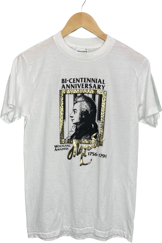 Vintage S Mozart Bicentennial Anniversary Paper Thin T-Shirt